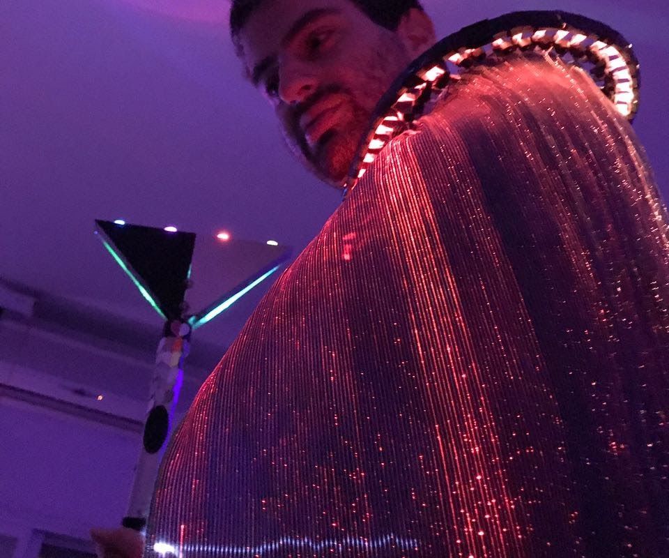 Living Rainbow- an Arduino Controlled Fiber Optic Cape