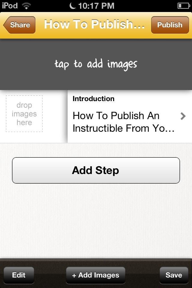 How to Publish an Instructible From Your Ipod/iphone