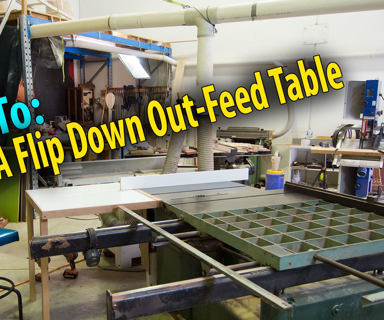 Drop-Down Out Feed Table