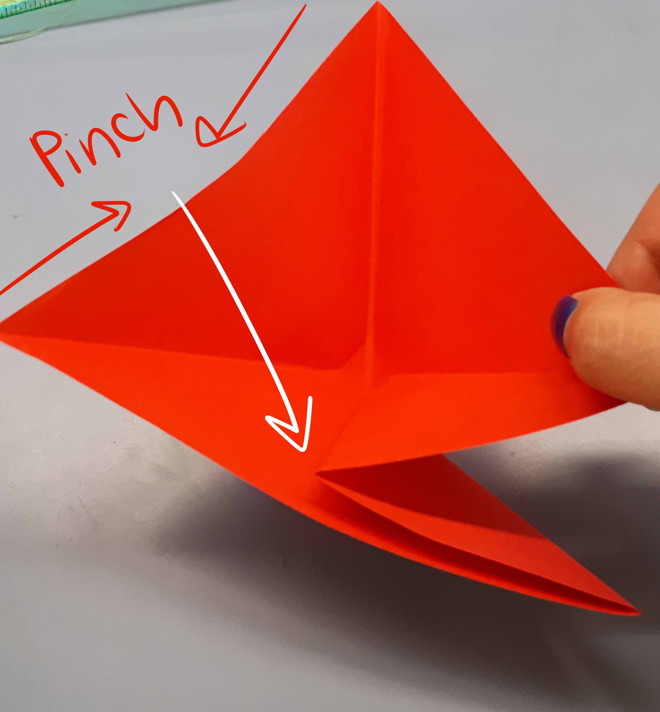 Step 2: Fold One End Down