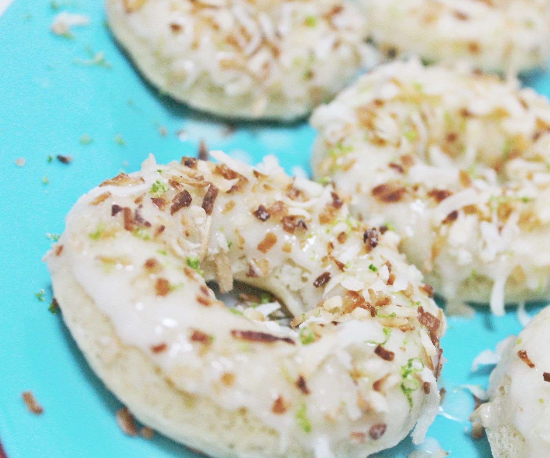 Coconut-Lime Donuts! ♥ [VEGAN]