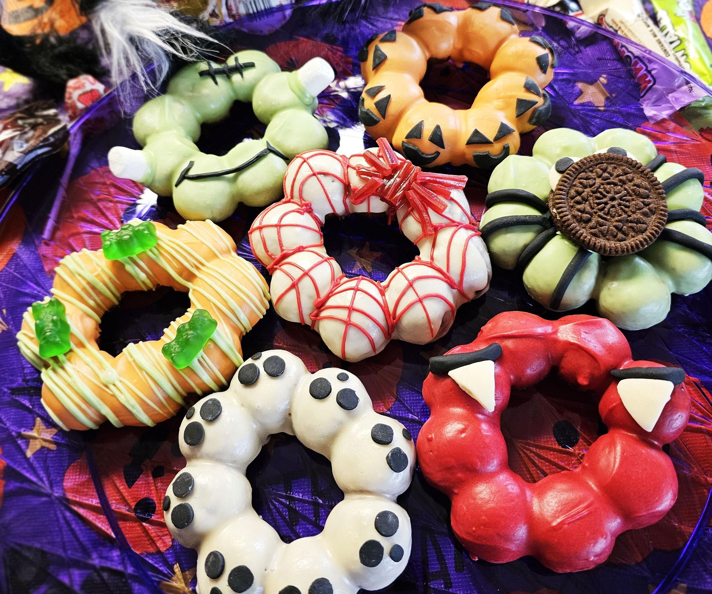 Halloween Mochi Donuts