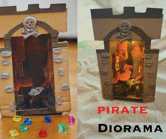 DIY Pirate Cove Diorama