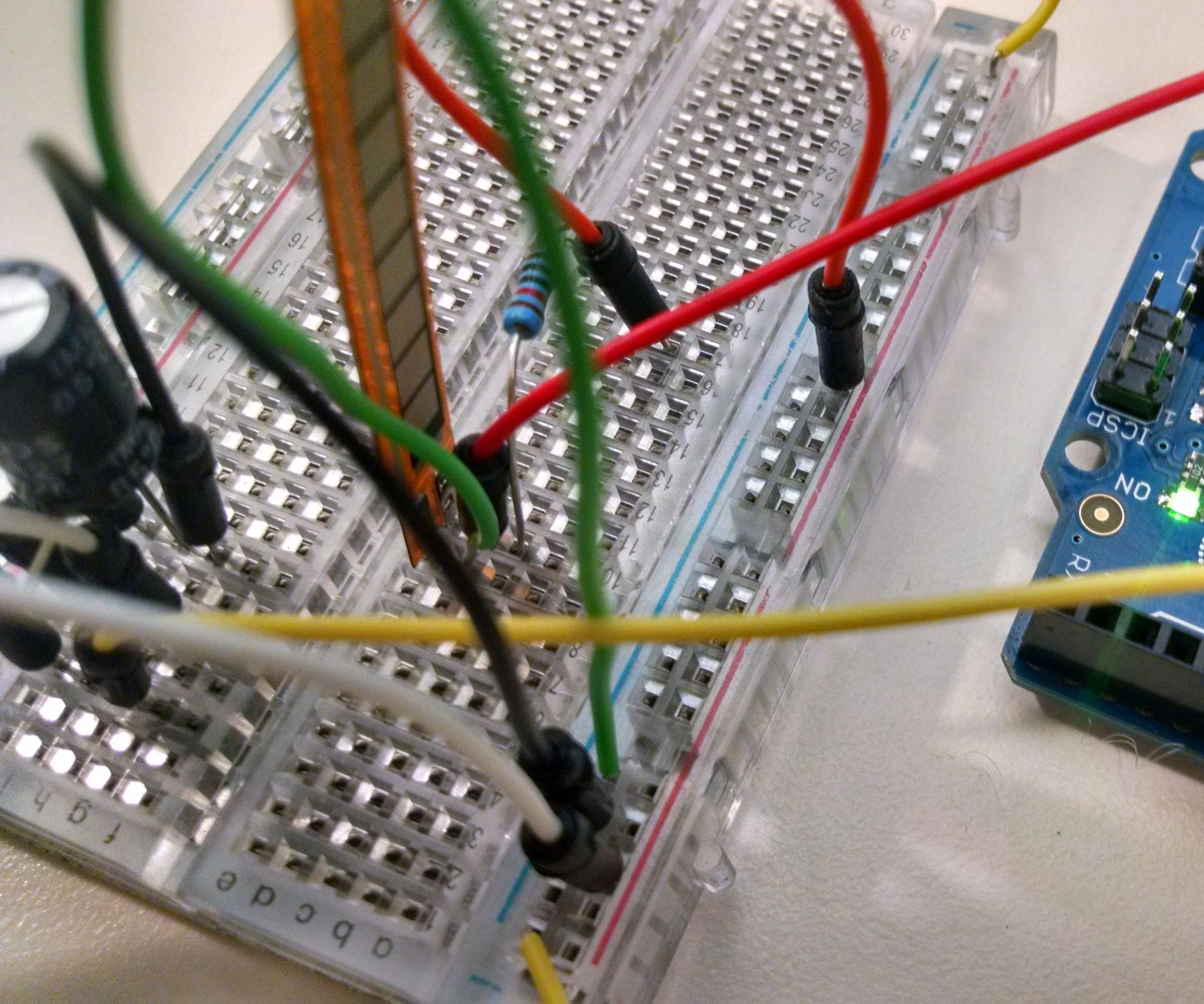 Servo Control With a Flex/Bend Sensor