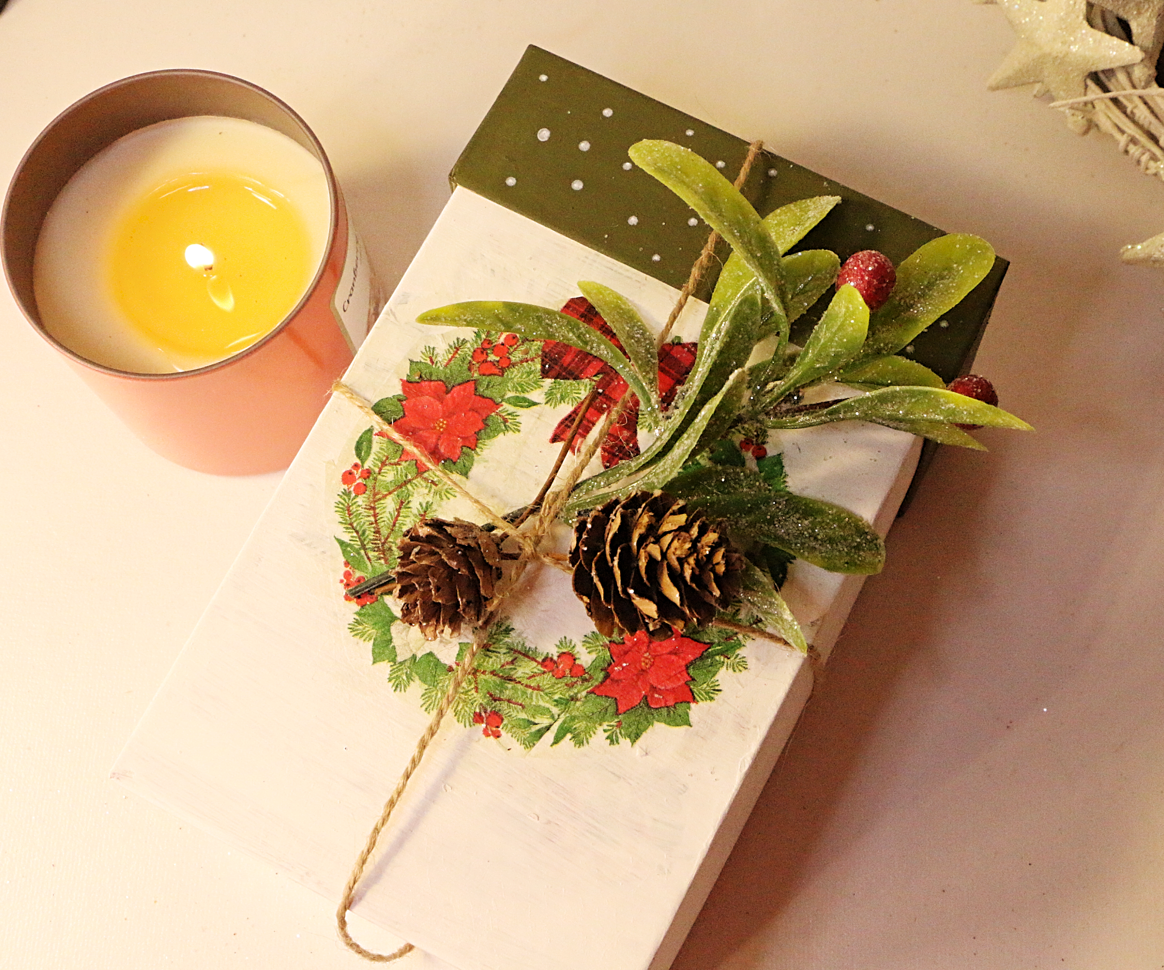 Easy DIY Snack Box Into Christmas Gift Box