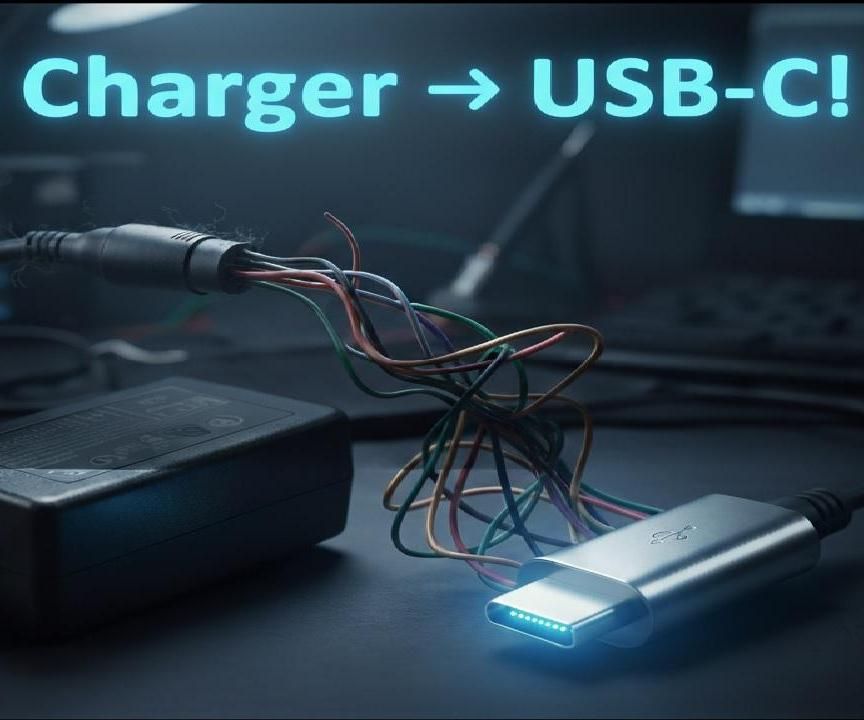 Turn Your Old Laptop Charger Into USB-C Charger!