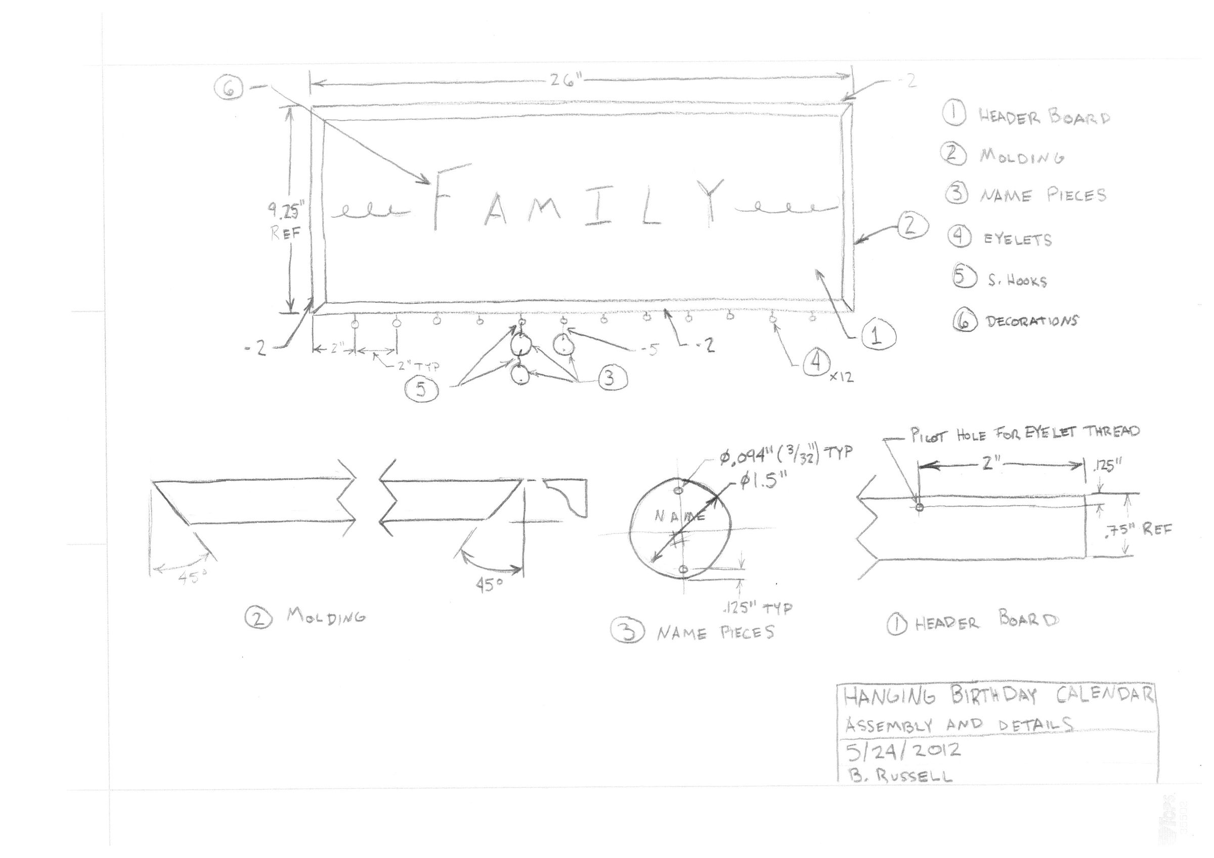 Hanging Birthday Calendar 7 Steps (with Pictures) Instructables