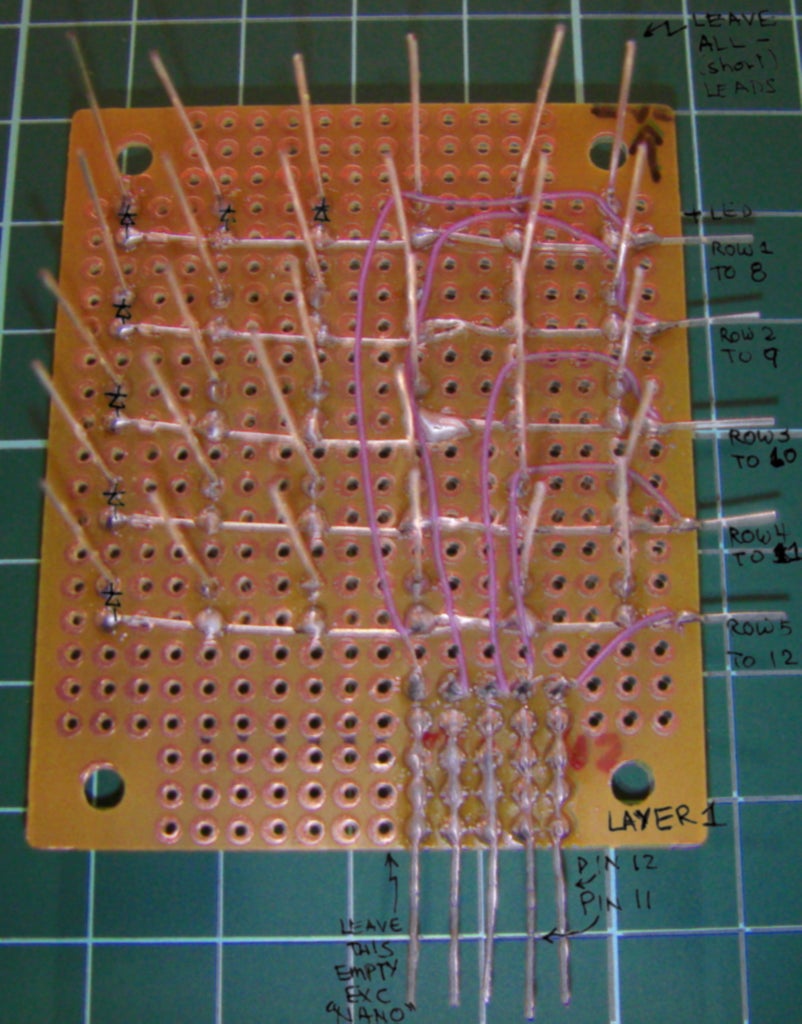 Build a Low Cost, Scrolling LED Display for Your Arduino Microprocessor ... Circuit Diagram
