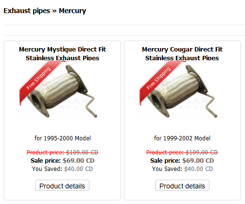 Exhaust Pipe Mercury at Muffler Express