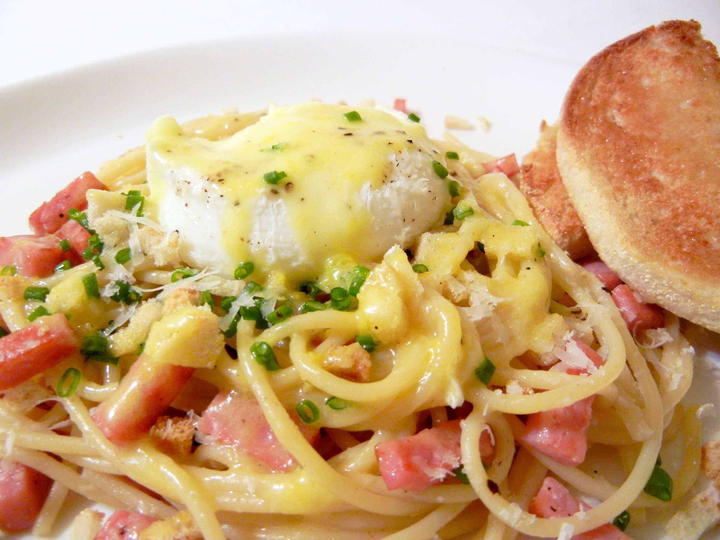 Eggs Benedict Spaghetti