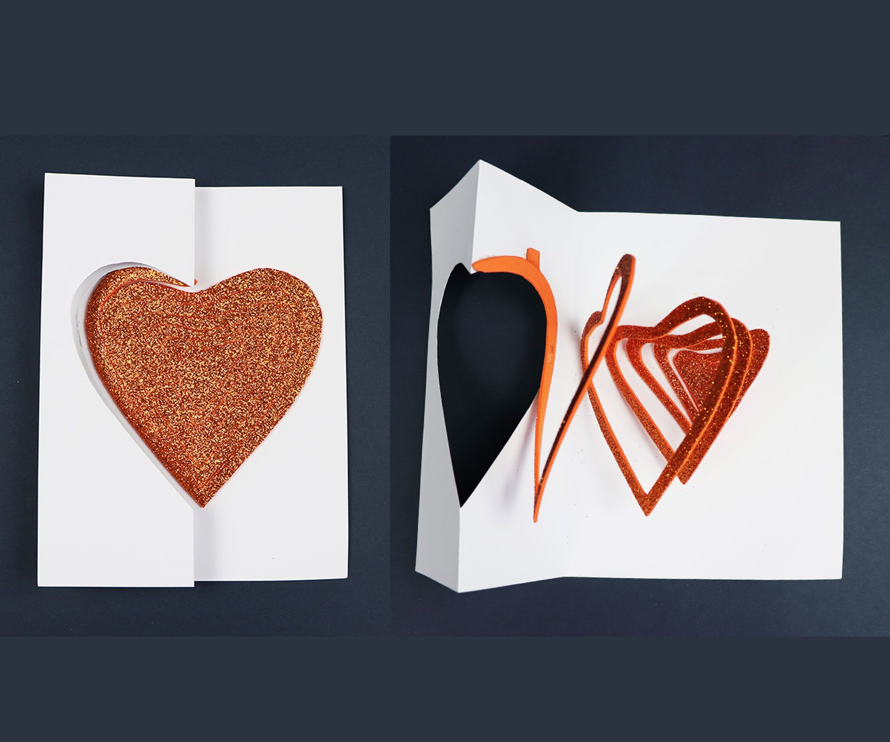 Beautiful Birthday Pop Up Heart Card Idea 