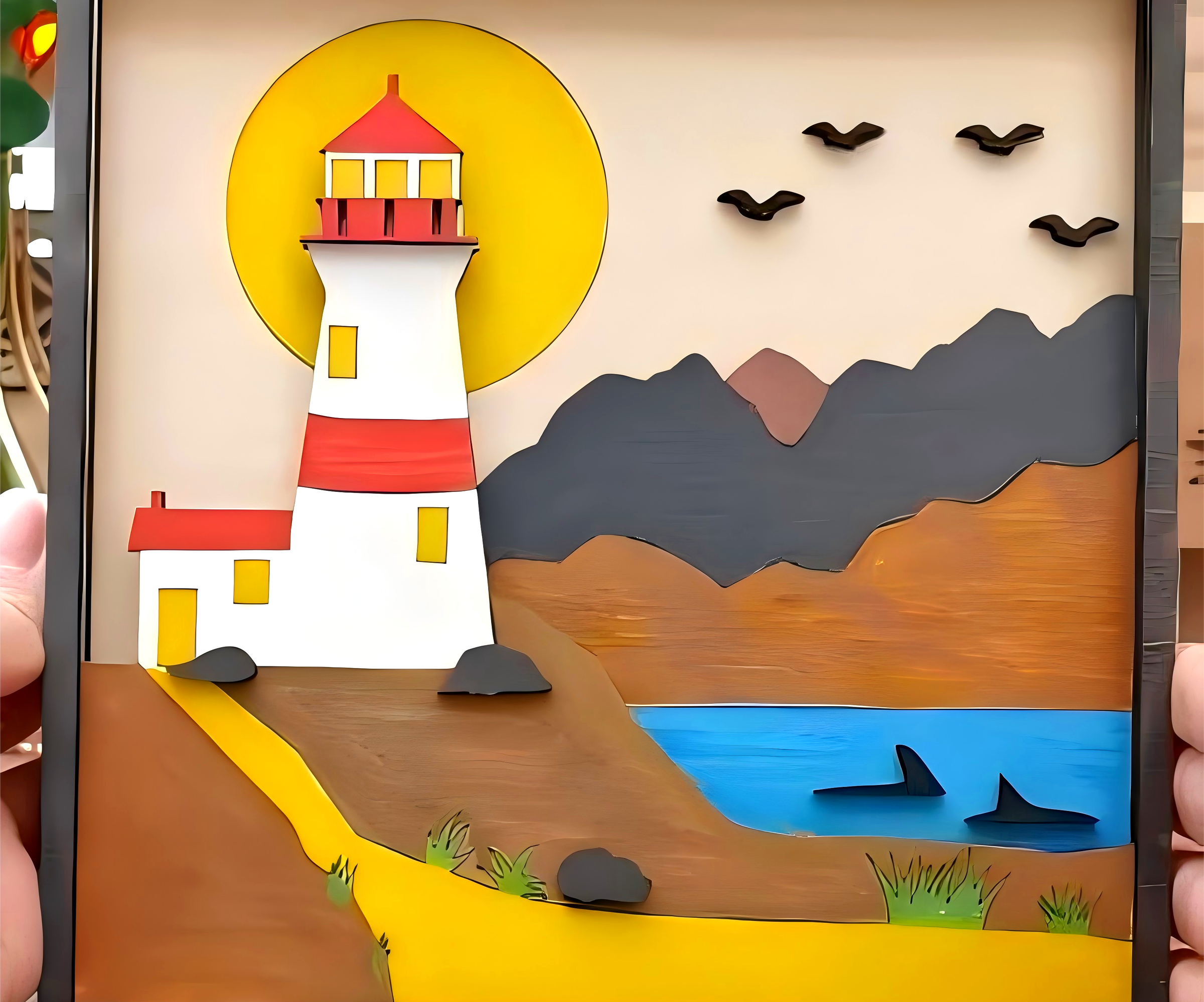 Wooden Lighthouse | Laser Cut, Ornament, Desktop