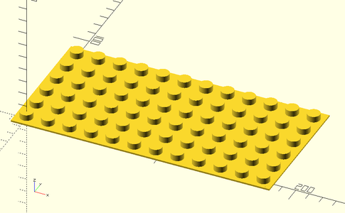 Linear Pattern With Lego Build Plate