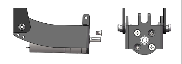 Chassis Assembly-Motor and Shock Absorber