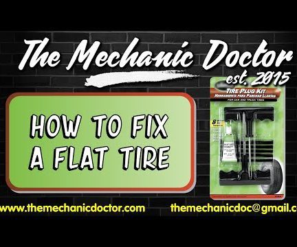 How to Fix a Flat Tire Using a Tire Repair Kit.