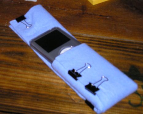 Shamwow Ipod Case With Binder Clip Fastener