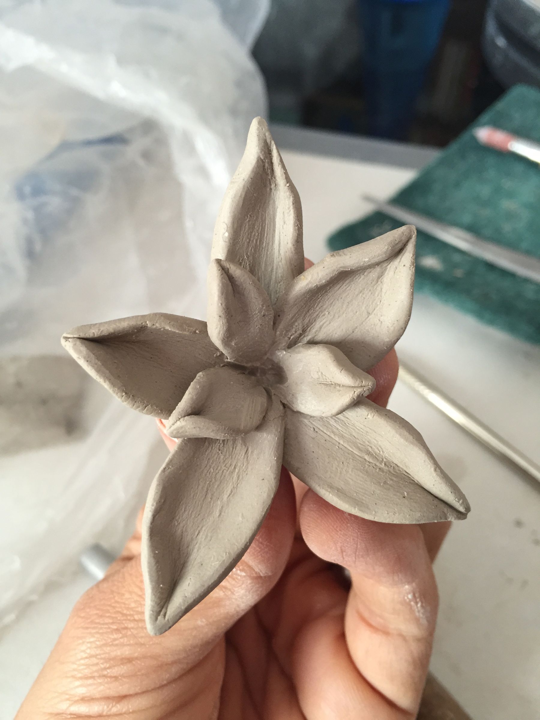 How To Make A Simple Flower In Clay