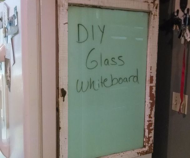 Easy, decorative dry erase board project