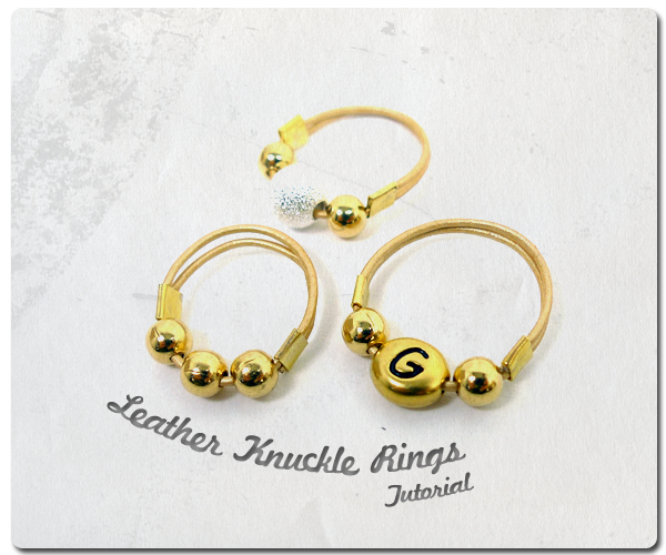 Leather Knuckle Rings
