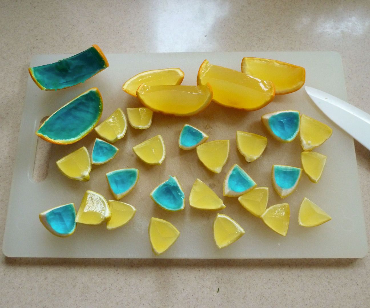 Gelatin Filled Fruit Prank