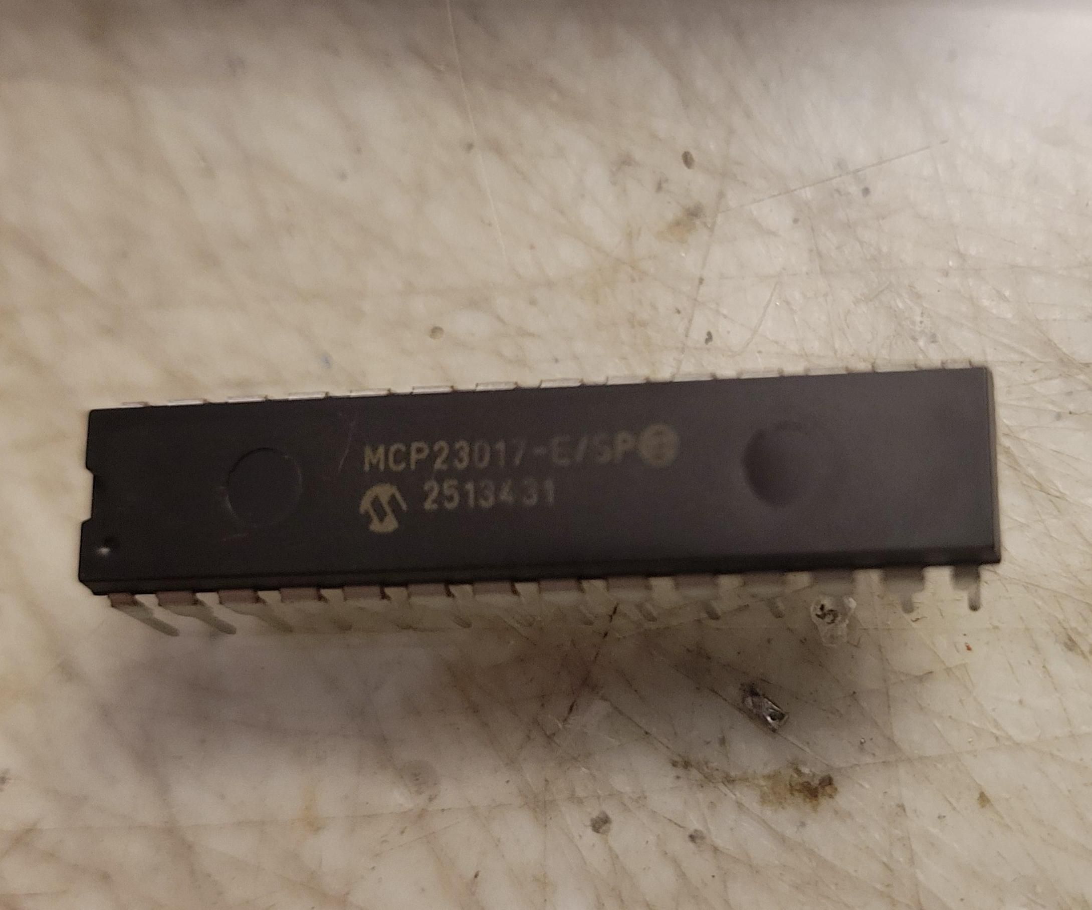 Using Serial Monitor to Control MCP23017 I2C Port Expander With Arduino