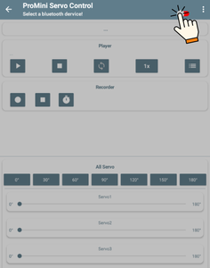 Configuring the Bluetooth Control App