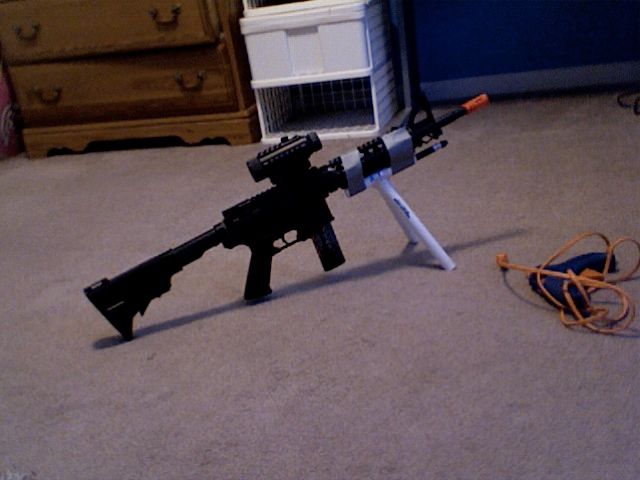 AIRSOFT PVC BIPOD with LASER