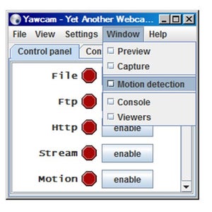 Detect Motion and Send Pictures at Same Time to Application :