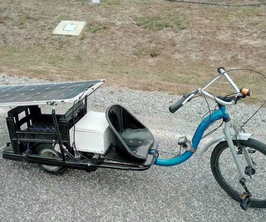 Solar Powered Electric Fat Chopper Bike!