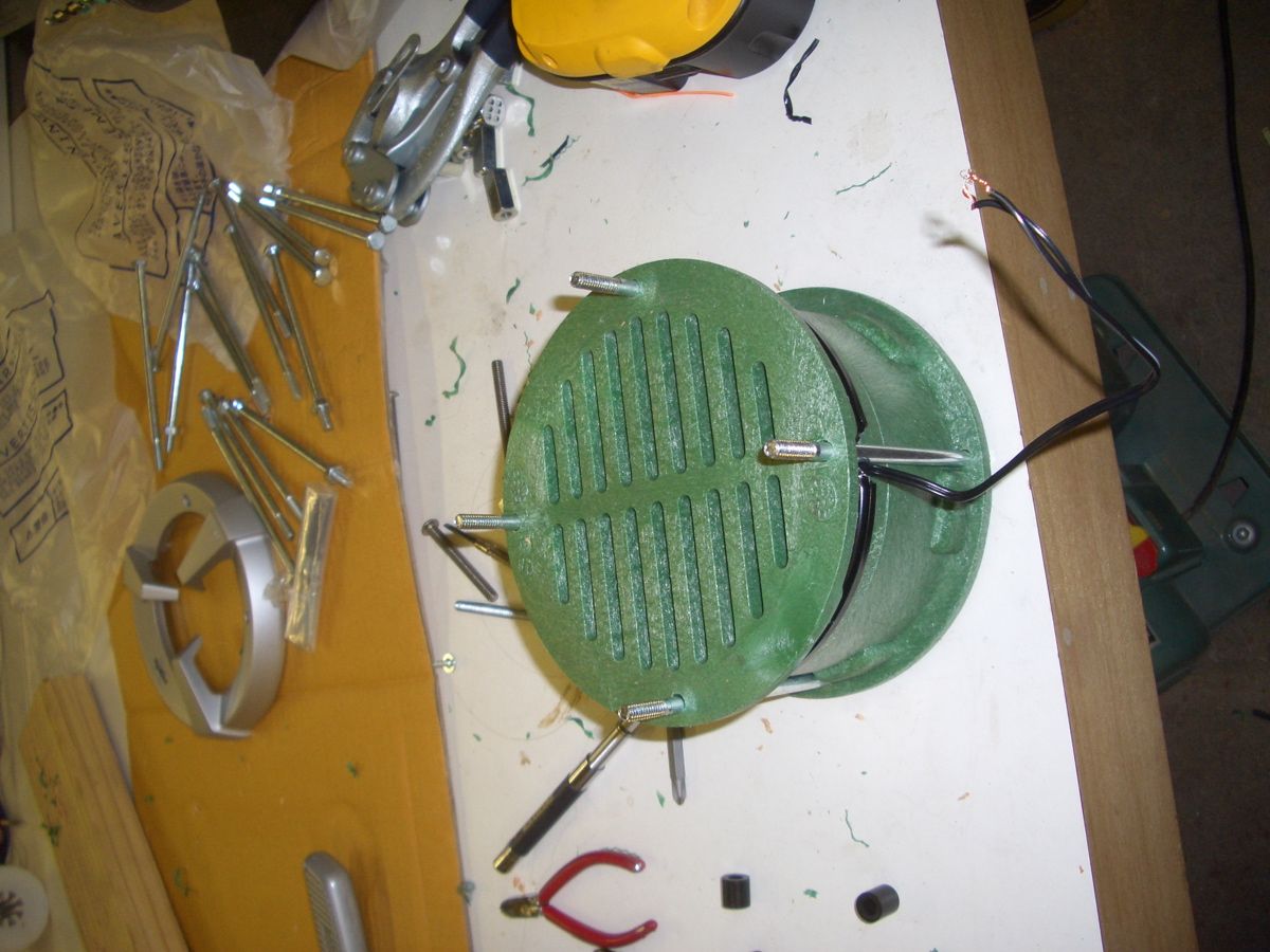 Car Stereo Speaker Mounts From Garden Drainage Housings.