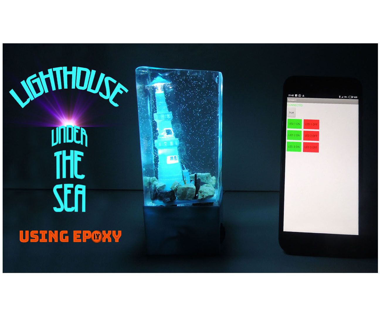 NIGHT LAMP USING ARDUINO & EPOXY RESIN