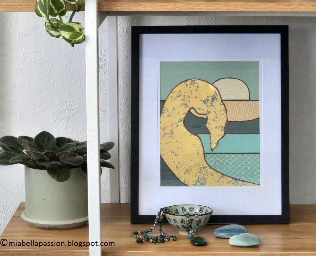 'Of the Sea' DIY Framed Paper Collage
