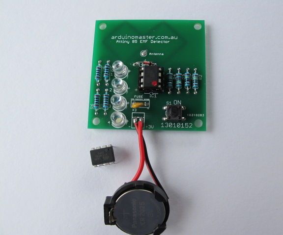 EMF Detector 0- 999 Hz for ATtiny 85