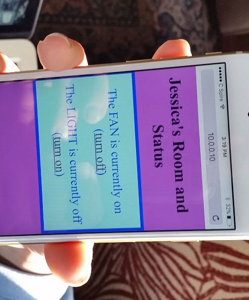 Smartphone Controlled Ceiling Fan