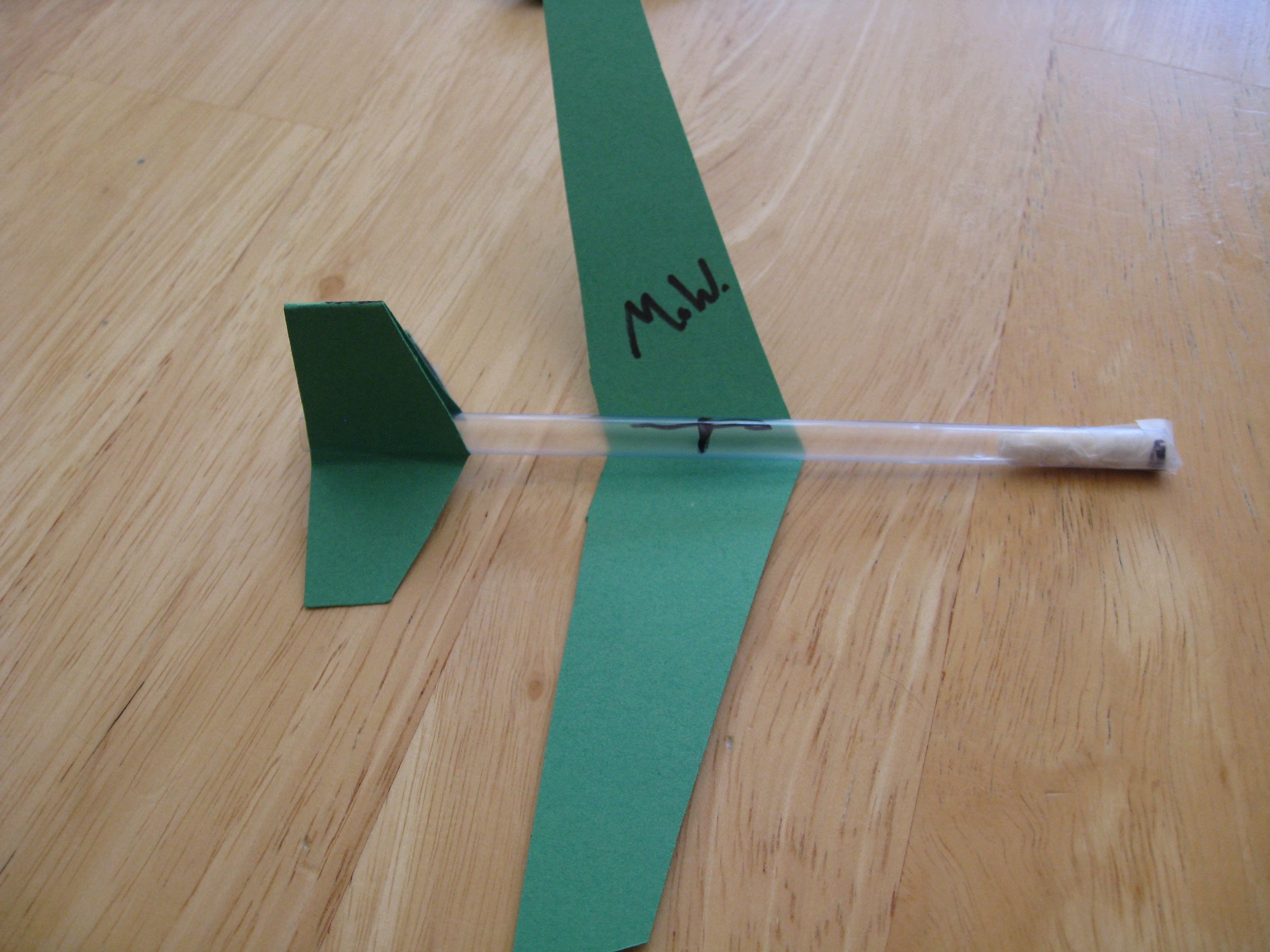 Awesome Straw Plane 6 Steps Instructables