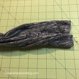 Fold Elastic in and Sew