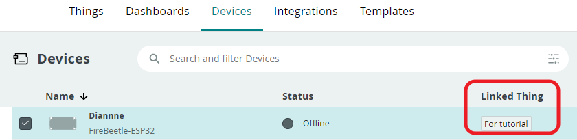 Arduino Cloud Setting