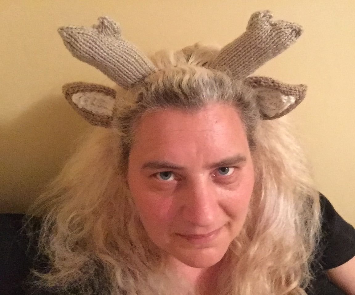 How to Knit a Deer Antler Headband