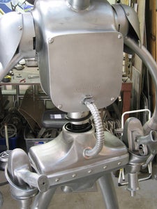 Giant Kinetic Robot Sculpture From Recycled and Found Materials