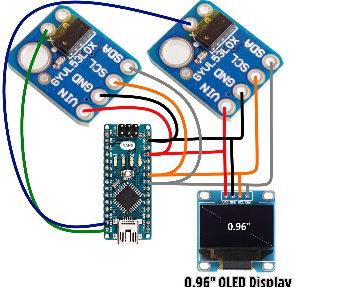 Arduino Wasser Sparen Durch Doppelnutzung Von Brauchwasser Mit 2x Lasersensoren VL53L0X