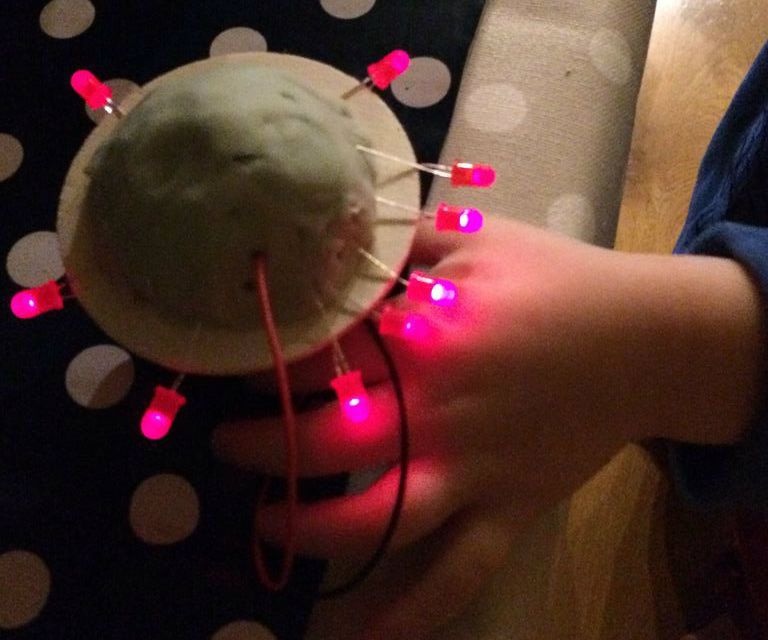 Conductive Play-Dough Flying Saucers