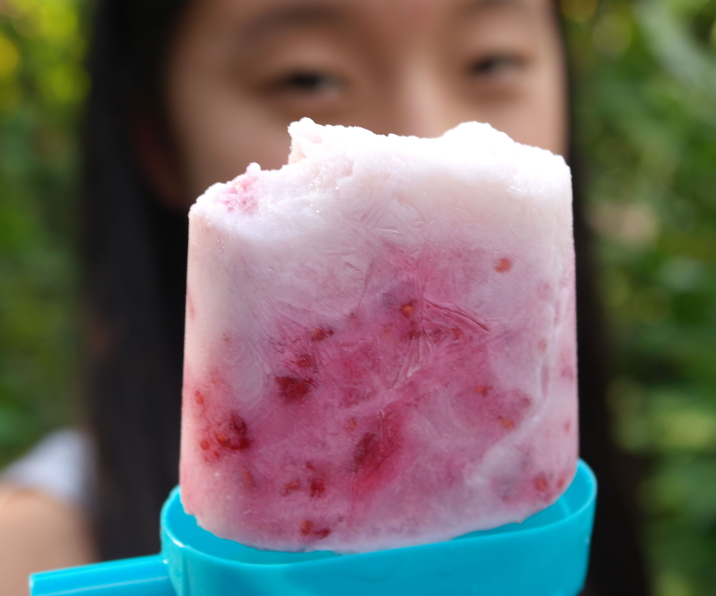 Raspberry Milk Popsicles