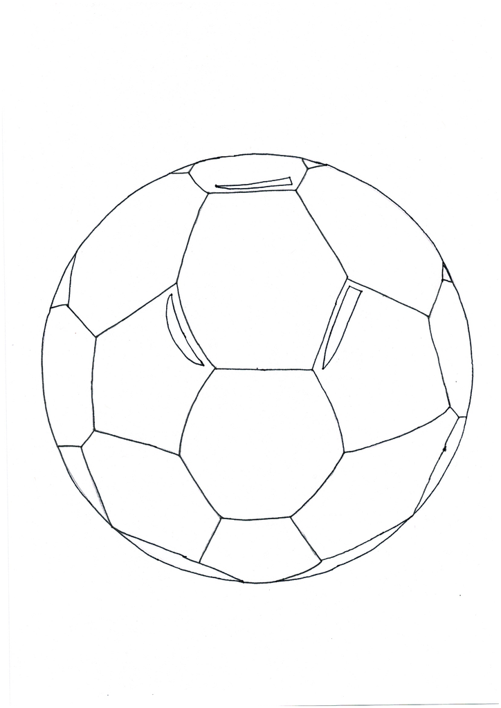 3d soccer ball drawing best sale
