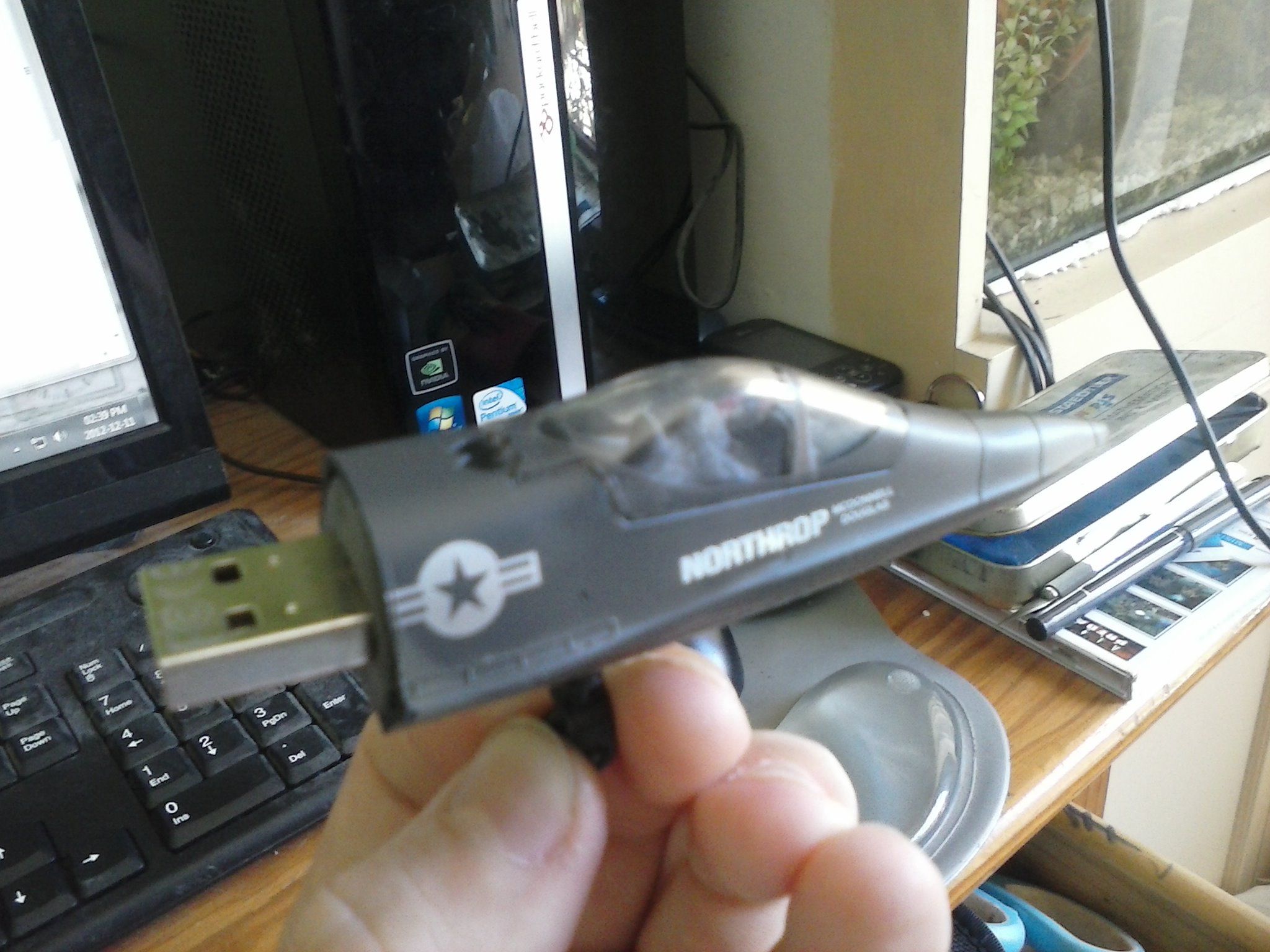 YF - 23 Black Widow II Model Aircraft USB Flash Drive