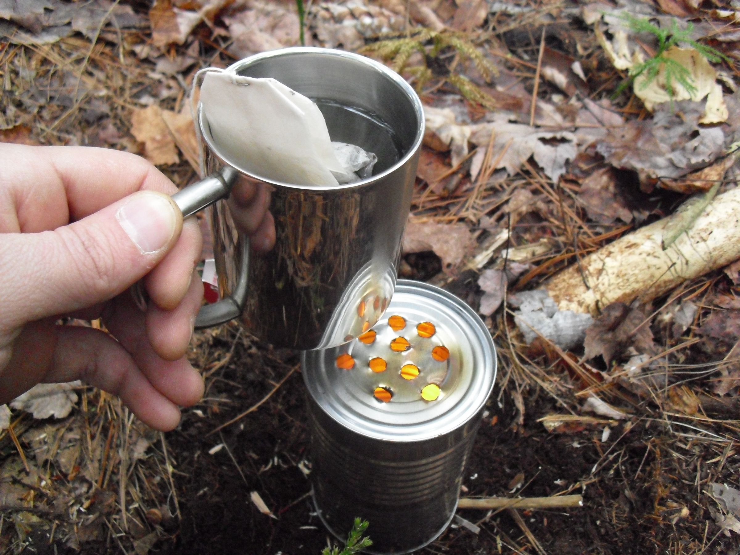 Recycled Tin Can Heater
