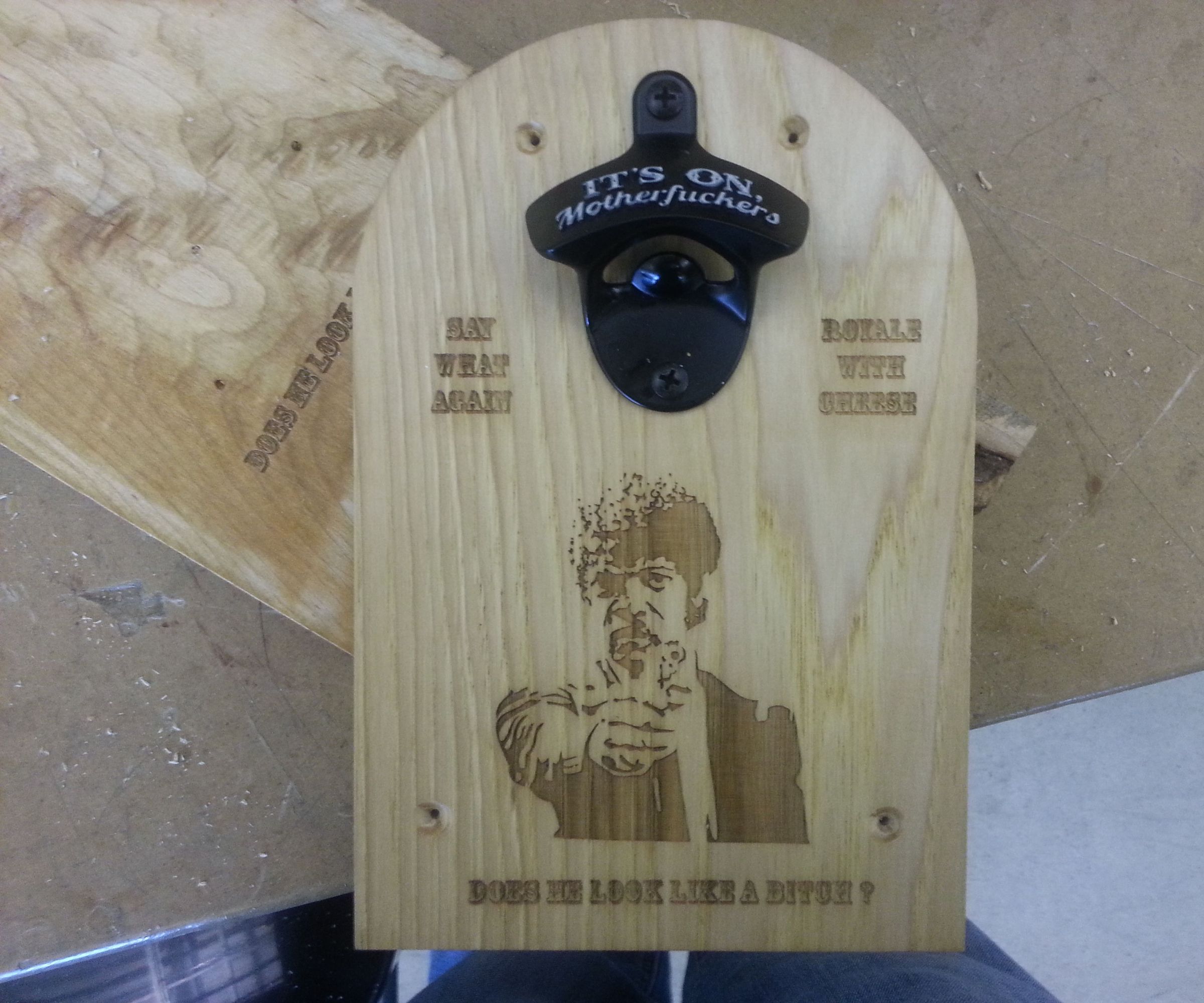 "Pulp Fiction" Bottle Opener With Magnetic Catch