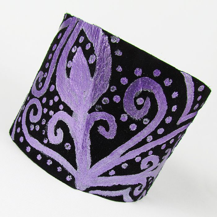 Painted Suede Bracelet
