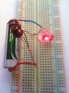 Testing Toroid on a Breadboard