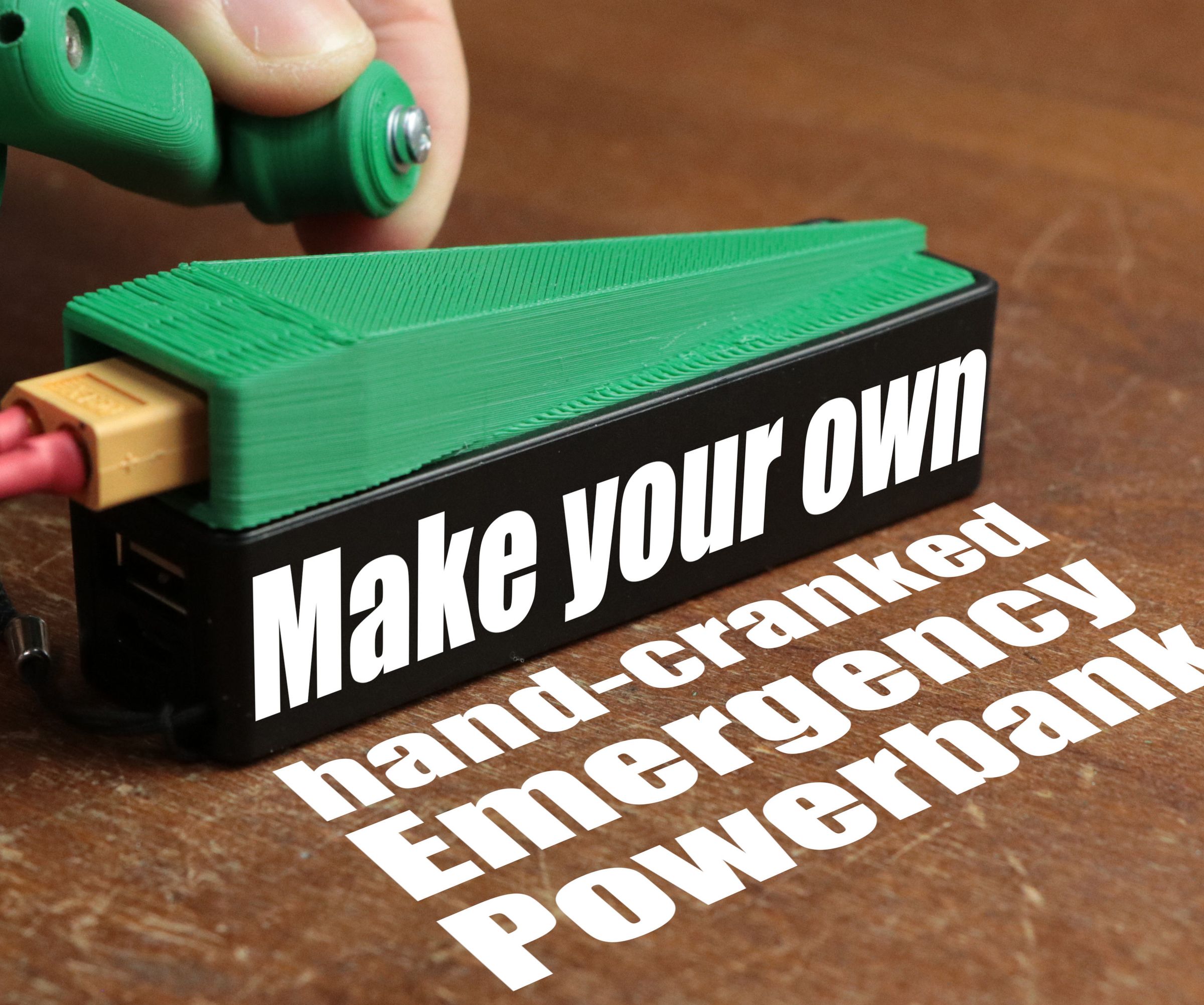 Make Your Own Hand-cranked Emergency Powerbank