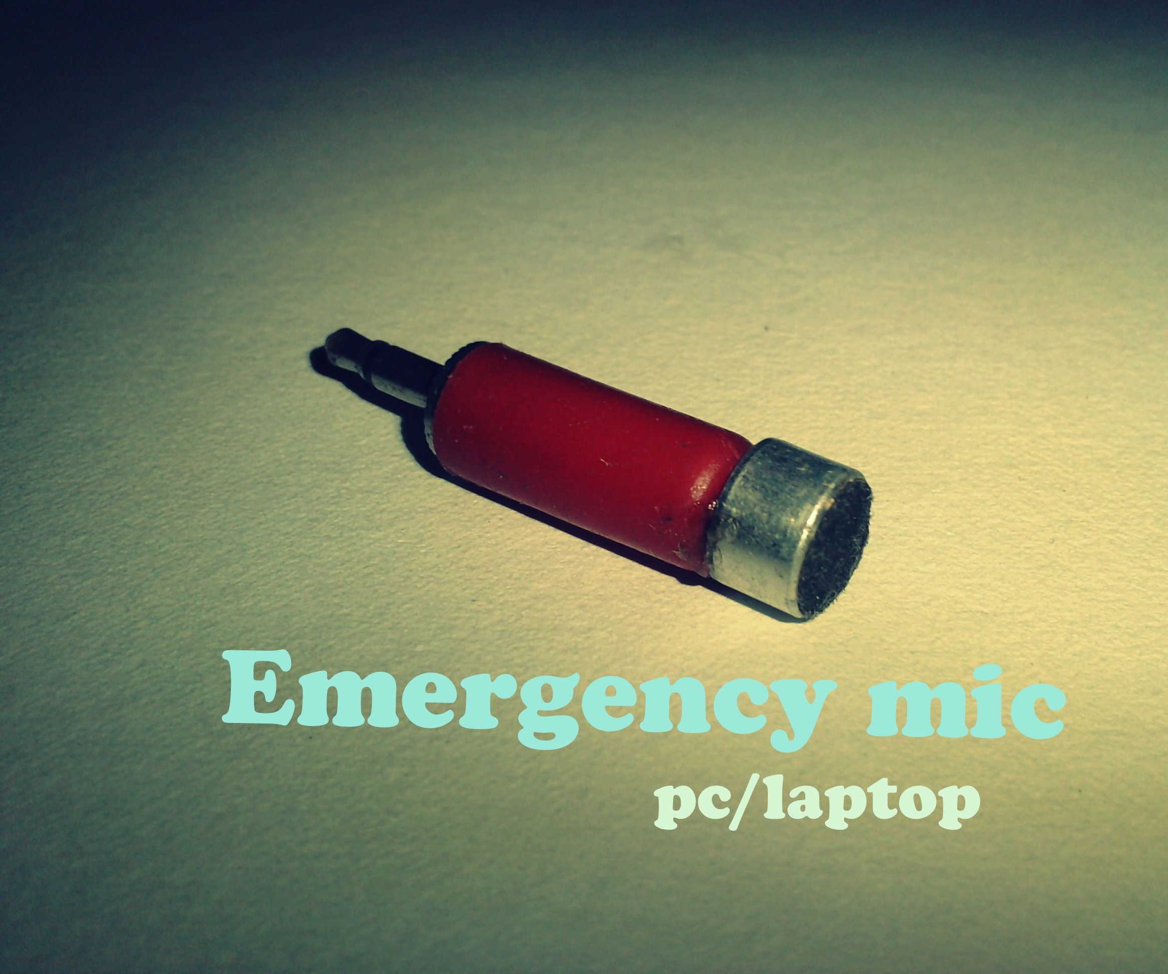 DIY emergency mic for pc and laptops